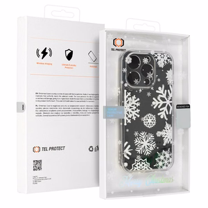 TEL PROTECT Christmas Clear Ümbris jaoks Iphone 16 Plus Design 4