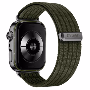 Tech-Protect Nylon Strap for Huawei Watch Fit 3 / 4 / 4 Pro / 5 / 5 Pro - Green