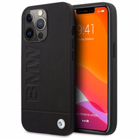 BMW Signature Logo Imprint MagSafe Ümbris jaoks iPhone 14 Pro Max - must