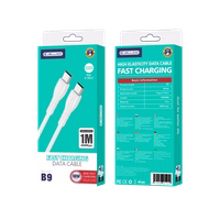 JELLICO kaabel B9 USB-C - USB-C PD 66W 1M Valge