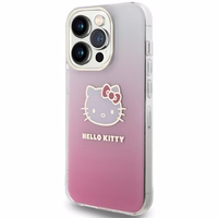 Hello Kitty IML Gradient Electrop Kitty Head ümbris jaoks iPhone 13 Pro / 13 - roosa