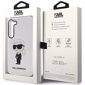 Karl Lagerfeld KLHCS23MHNIKTCT S23+ S916 прозрачный жёсткий чехол Ikonik Karl Lagerfeld