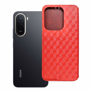 Klappümbris Xiaomi Redmi A7 PRO Cubic Book, punane