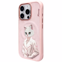 Nimmy Magnetic fashion cute pet MagSafe ümbris jaoks iPhone 16 Pro Max - roosa