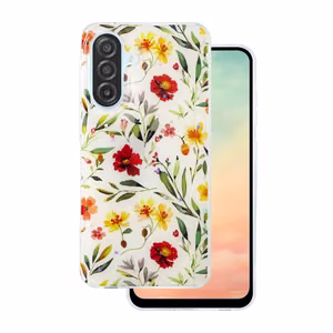 Glow Glam ümbris jaoks Samsung Galaxy A17 5G valge