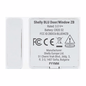 Shelly BLU ukse/akna ZB Zigbee, Bluetooth andur