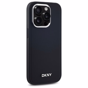 DKNY Plain Logo MagSafe iPhone 14 Pro Ümbris - Must
