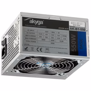 Akyga AK-B1-550 toiteplokk 550 W 20+4 pin ATX ATX hall