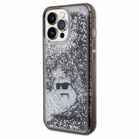 KARL LAGERFELD ümbris jaoks IPHONE 13 Pro Max KLHCP13XLKCNSK (Liquid Glitter C) läbipaistev
