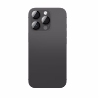 AmazingThing Aviation-Grade Alloy Karastatud klaas Lens jaoks iPhone 16 Pro / 16 Pro Max Camera Lens - Must