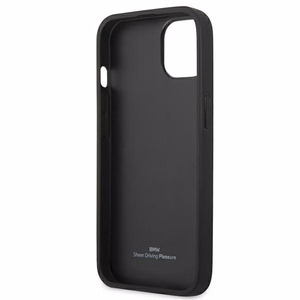 BMW Leather Curve perforeeritud ümbris iPhone 13-le - punane