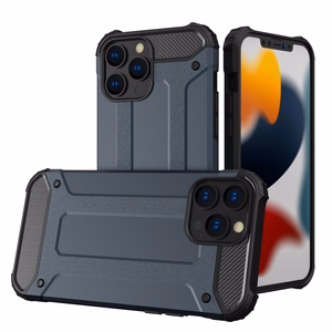 Hybrid Armor Case прочный защищённый чехол для iPhone 13 Pro синий