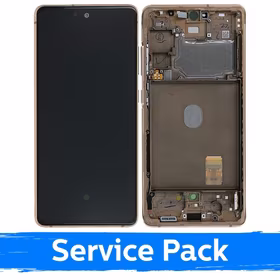 LCD Ekraan Ühildub Samsung G780 S20 FE (G781 S20 FE 5G) Koos Frame / Cloud Oranž / (Service Pack)