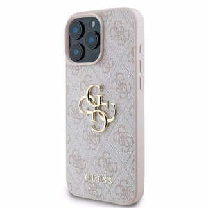 GUESS ümbris jaoks IPHONE 16 Pro Max GUHCP16X4GMGPI (4G PU Big Logo) roosa