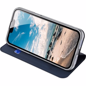 DUX DUCIS wallet case SKIN PRO jaoks IPHONE 16e sinine