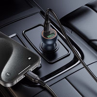 Borofone Autolaadija BZ32B Fresh - USB + Type C - QC 3.0 PD 48W hall