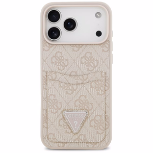 GUESS ümbris jaoks IPHONE 17 Pro Max GUHCP17XP4TPP (4G Double Card Triangle) roosa