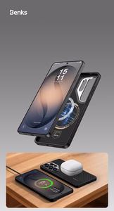 Benks Montage Magnetic Armor Pro Kevlar Ümbris Metal Frame 600D+1500D (L048) for Samsung Galaxy S26 must