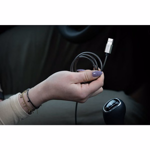 Kaabel USB A to Lightning Forcell F-Energy 2,4A 12W Metal 1 m C236 hõbedane