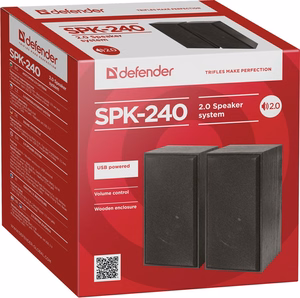 Defender SPK-240 kõlar must juhtmega 6 W