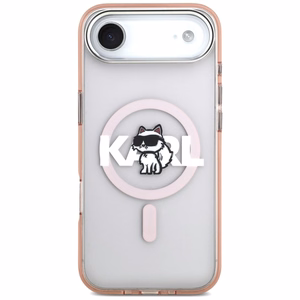 Karl Lagerfeld IML Choupette Sketch Logo MagSafe Ümbris jaoks iPhone 17 Air - roosa