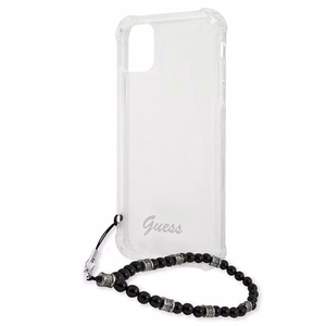 Guess GUHCP12LKPSBK iPhone 12 Pro Max 6.7" Läbipaistev kõvakaane Black Pearl