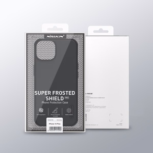 Nillkin Super Frosted Shield Pro ümbris iPhone 14 Plus tagaküljele must