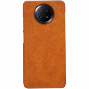 Nillkin Qin nahast ümbris Xiaomi Redmi Note 9T 5G jaoks pruun