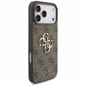 GUESS GUE005598 (4G PU Big Logo) kaitseümbris seadmele iPhone 18 Pro Max / 17 Pro Max, värv: pruun