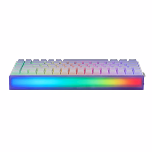 HERO84 HE White+Purple+Gradient+LIGHT JadeKing RGB AULA gasket klaviatuur