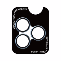 Rock Tempered klaas Pure Series Camera Lens on camera for Iphone 17 Pro/17 Pro Max (lens 3 pieces) sinine