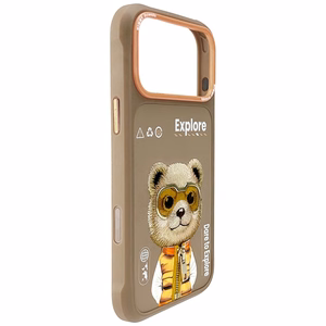 Nimmy Cool&Cute 2.0 Bear Ümbris jaoks iPhone 17 Pro Max - Beige