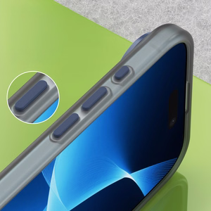 Magnetic Abrasive iPhone 17 Air Ümbris Compatible with MagSafe - Matt Sinine