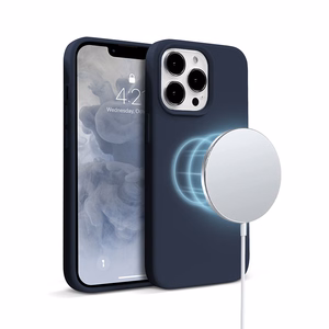 Crong Color Cover Magnetic ümbris seadmele iPhone 13 Pro Max, MagSafe'iga ühilduv, tumesinine