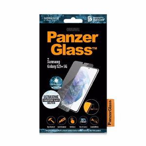 PanzerGlass E2E Microfracture karastatud klaas Samsung Galaxy S21+ Case Friendly antibakteriaalne must