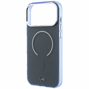 Mercedes Double Layer Iconic Logo ümbris seadmele iPhone 18 Pro Max / 17 Pro Max, MagSafe-ühilduv – tumehall