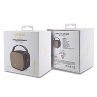 Guess Bluetooth kõlar GUWSB2P4SMK Kõlar mini must/must 4G Leather Script Logo with Rihm