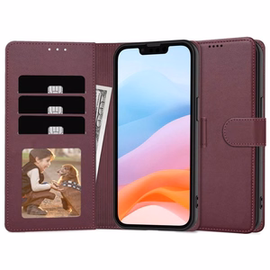 Ümbris Fancy Wallet Xiaomi Redmi 15 4G/Redmi 15 5G burgundia
