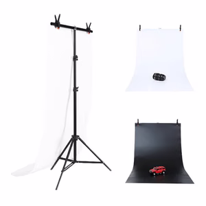 Fotostuudio tausta tugi Puluz 70x200cm + taustapildid 2 tk DCA0976