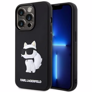 Karl Lagerfeld KLHCP14X3DRKHNK iPhone 14 Pro Max 6.7" must/must hardcase Rubber Choupette 3D