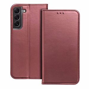 Klappümbris Samsung A27 Smart Magneto, burgundiapunane