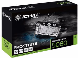 Videokaart Inno3D iChill GeForce RTX 5080 FROSTBITE NVIDIA, 16 GB GDDR7