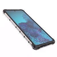 Honeycomb ümbris soomustatud kate koos geelraamiga Samsung Galaxy A73 mustale