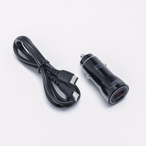 Car Laadija sinine Star USB C + USB A QC3.0 PD AFC PPS 3A 30W + Kaabel USB C to USB C must