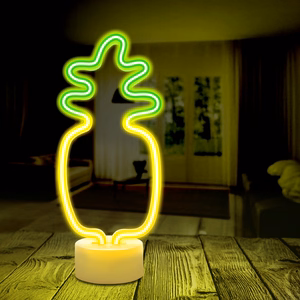 Neon LED on alus PINEAPPLE oranž roheline USB-C FSC-12 Forever Light