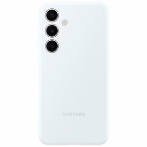 Samsung Silicone Cover jaoks Samsung Galaxy S24 Plus valge