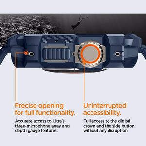 Spigen Rugged Armor Pro Ümbris jaoks Apple Watch Ultra 1 / 2 (49mm) - tumesinine