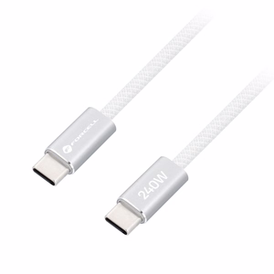 Kaabel USB C USB C Forcell F-Energy QC4.0 PD 5A 240W Cafule Color 1,2 m CBN1 valge