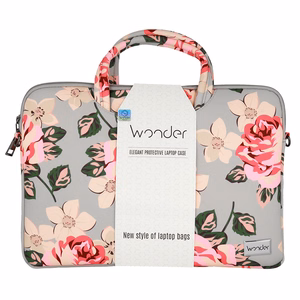 Wonder Briefcase Laptop 15-16 inches hall and roses