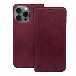 Smart Suede ümbris Honor 600 / Honor 600 Pro tumepunane